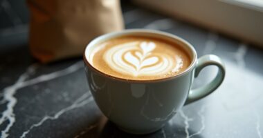 drinking coffee creamer alone