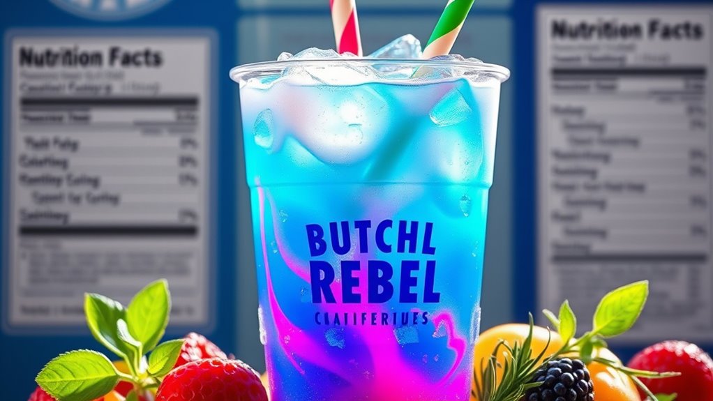 dutch bros rebels nutritional info