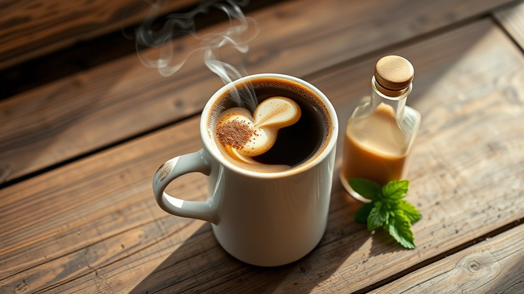 elegant irish coffee presentation