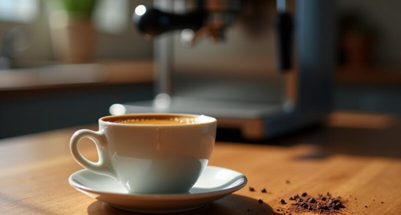 espresso extraction may be faulty