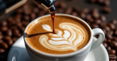 espresso goes in first