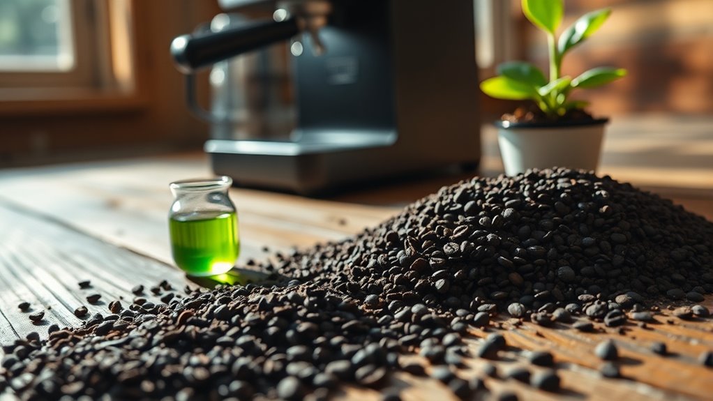espresso grounds for biofuels