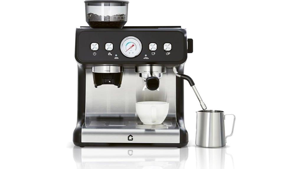 espresso machine with grinder
