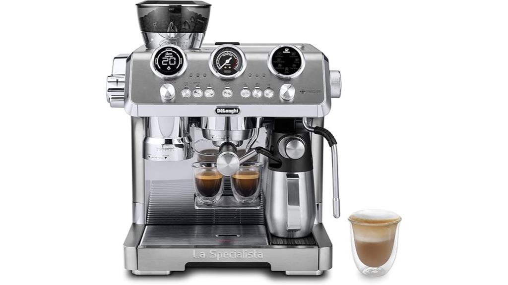 espresso machine with versatility