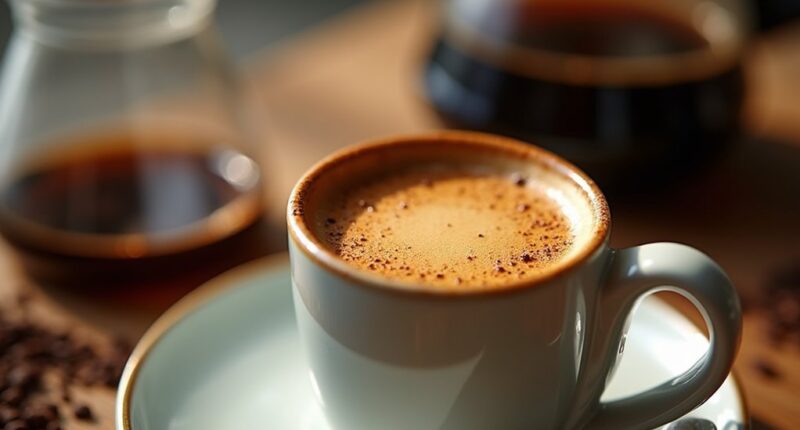 espresso s rich concentrated flavor