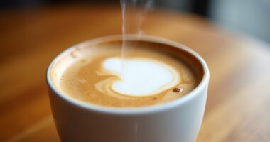 espresso with steamed milk