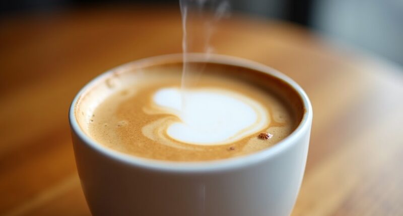 espresso with steamed milk