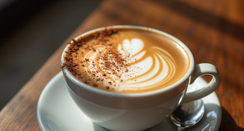 espresso with steamed milk