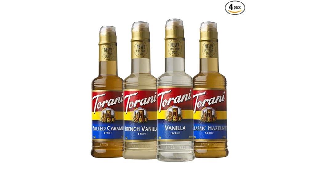 flavored drink syrup set