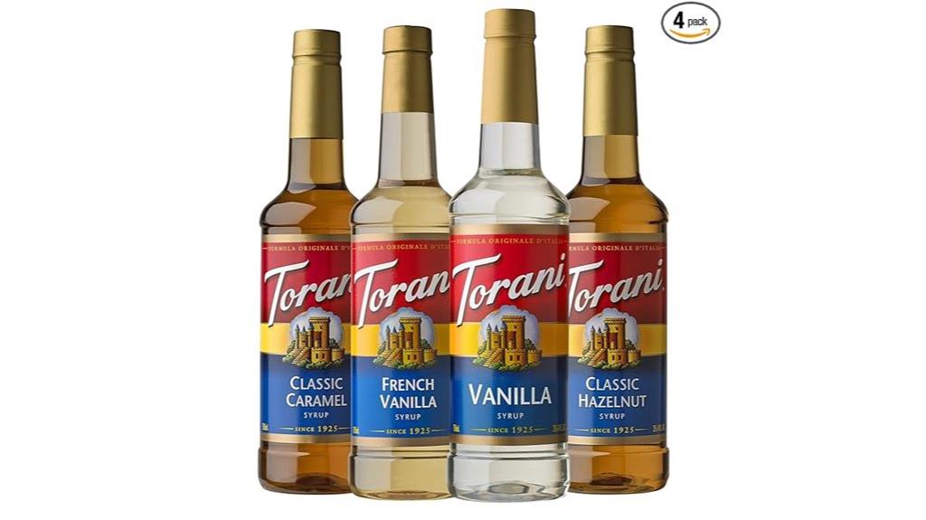 flavored syrup variety pack