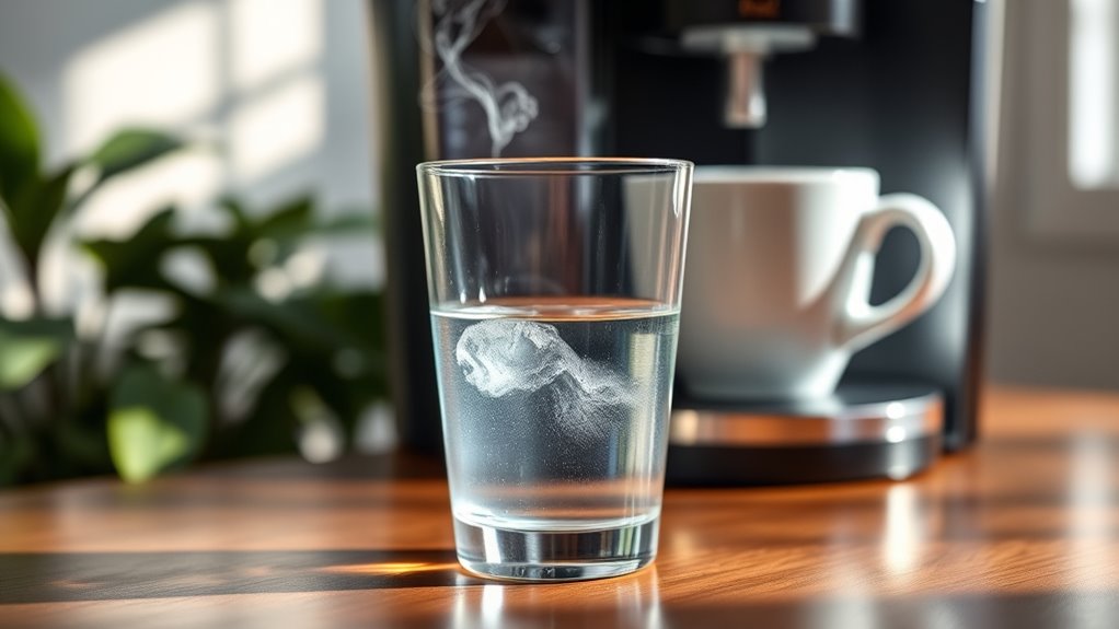 fresh water enhances coffee