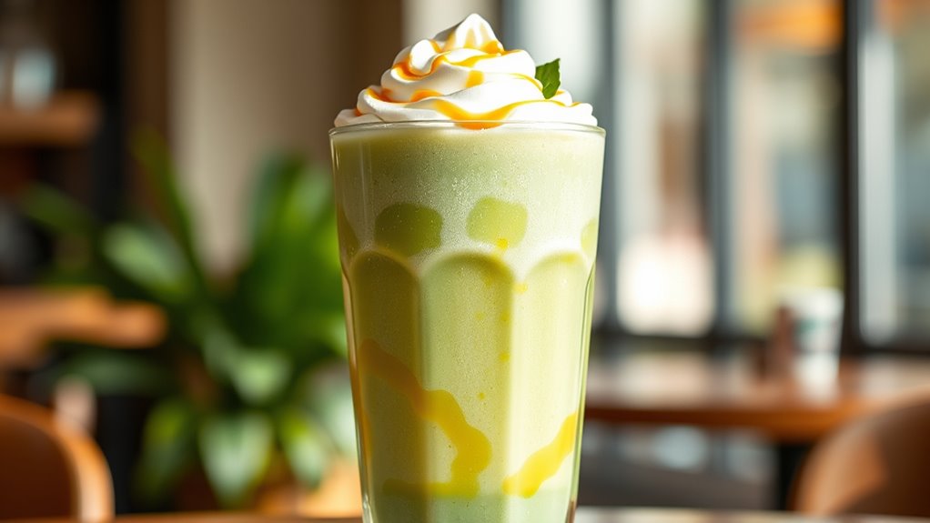 healthier honey green frappuccino