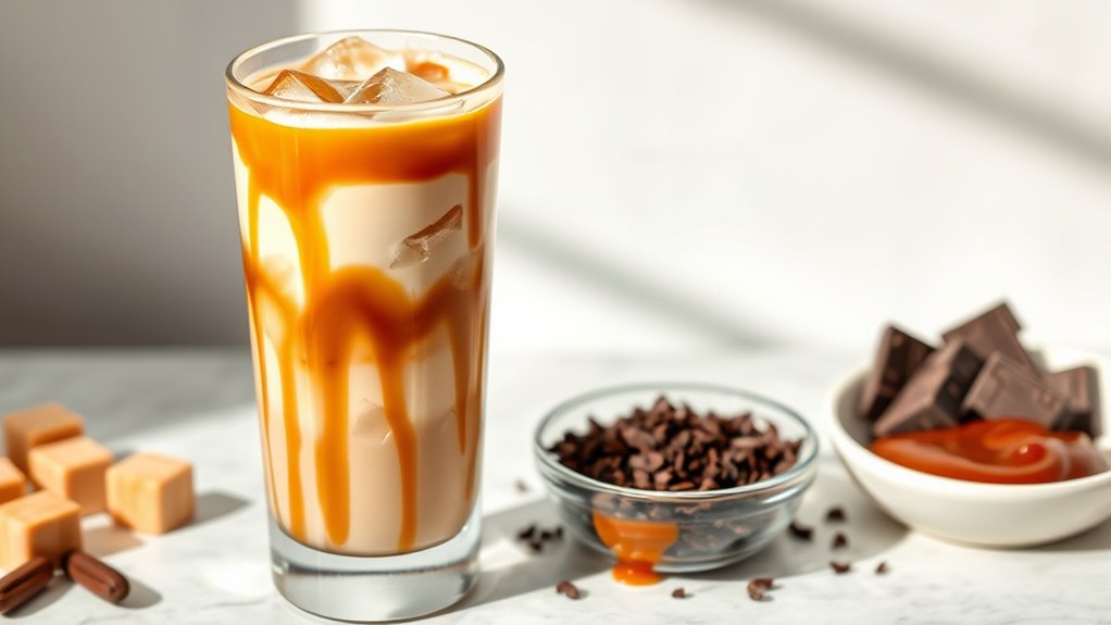 iced caramel latte variations