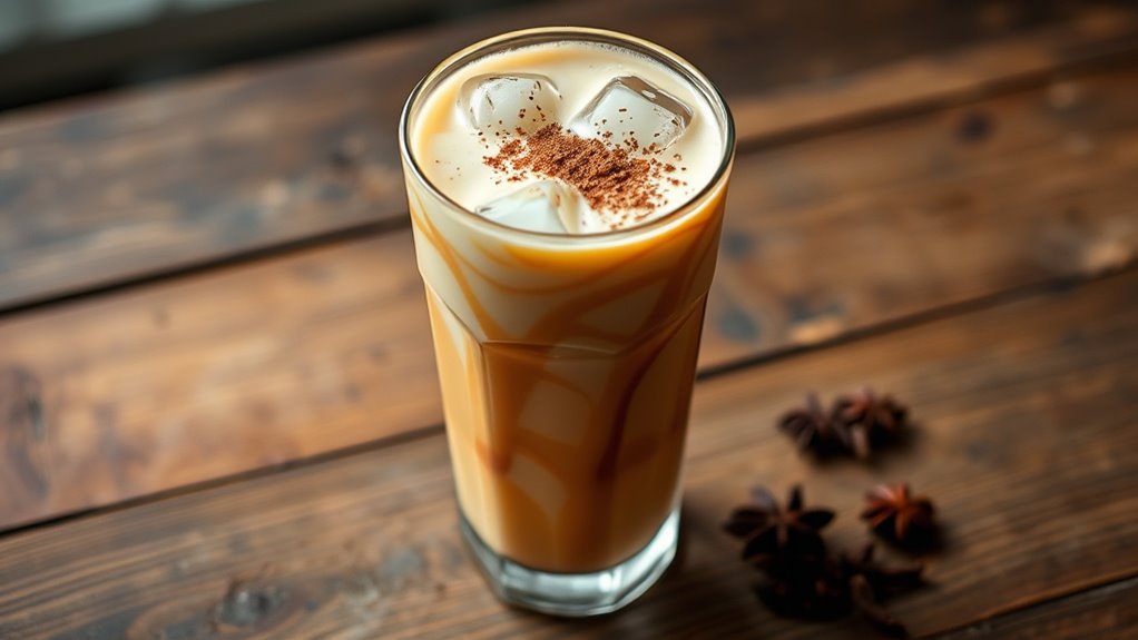 iced chai with espresso