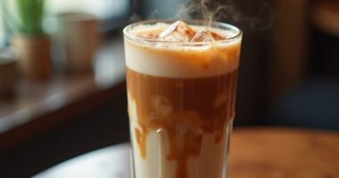 iced spiced tea latte