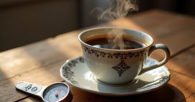 ideal coffee serving temperature