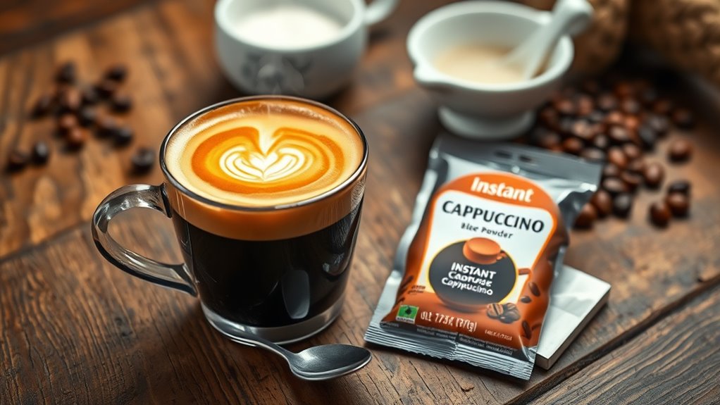 instant cappuccino flavor options