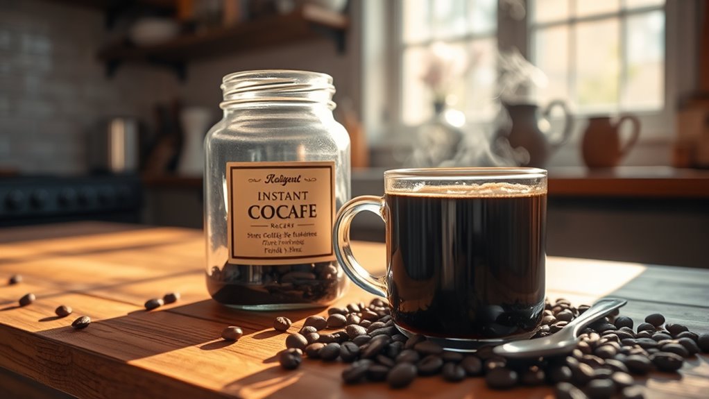 instant decaf coffee convenience