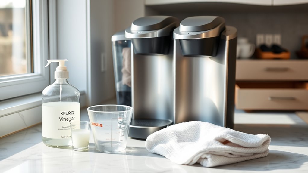 keurig cleaning supply checklist