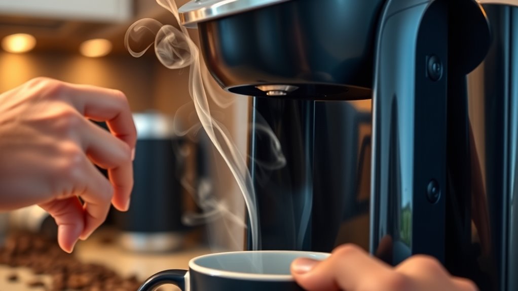 keurig troubleshooting smoking issues