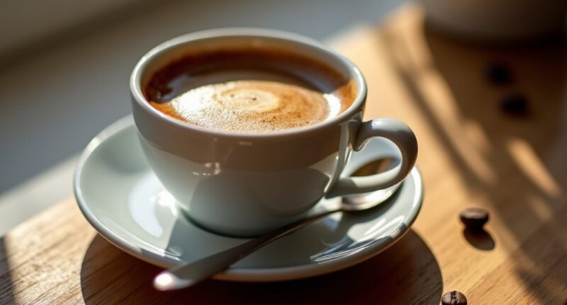 long espresso coffee drink