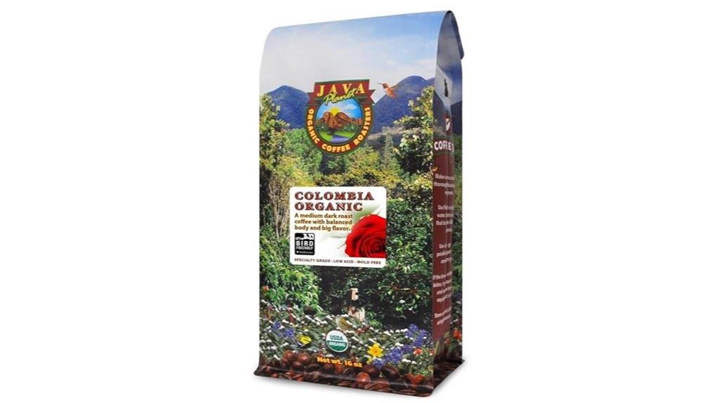 low acid colombian coffee