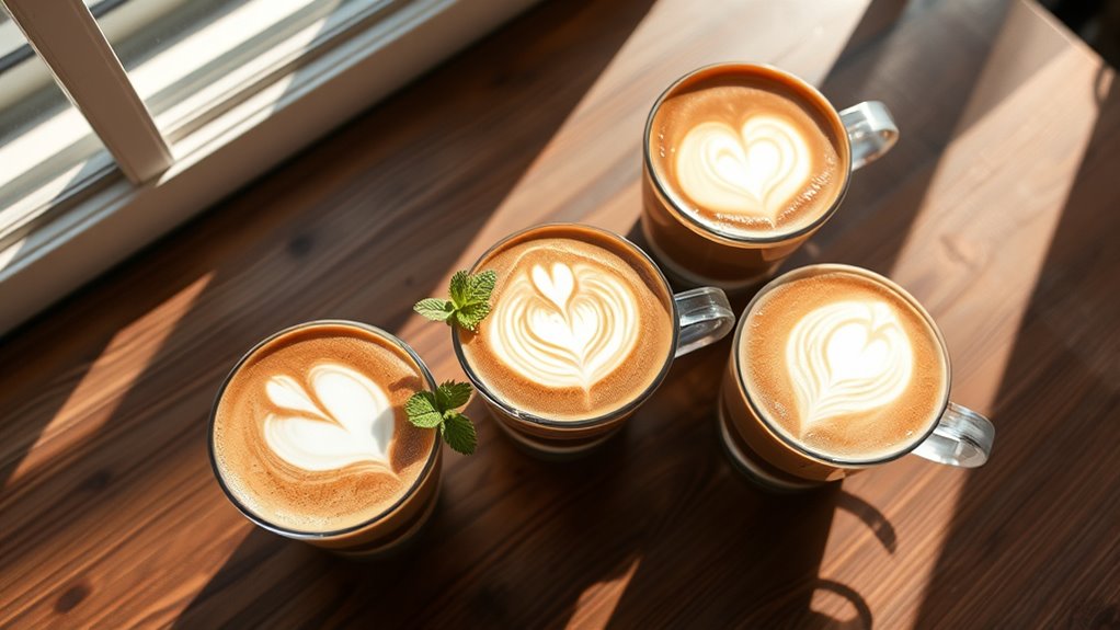 low caffeine latte options available