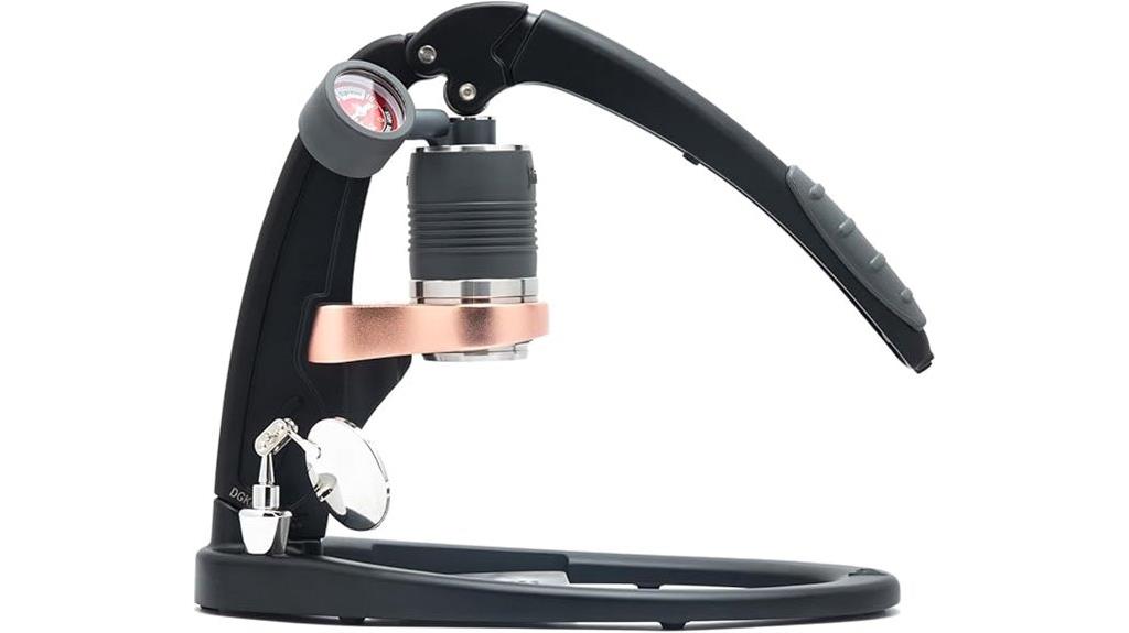 manual espresso maker black