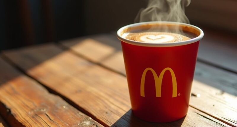 mcdonald s coffee temperature range