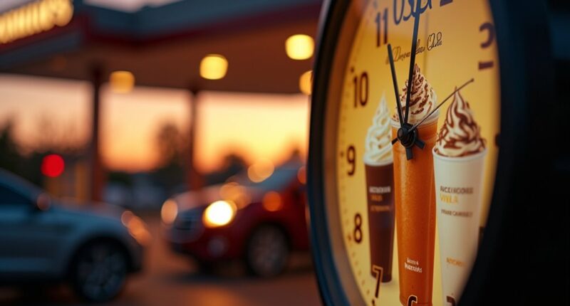 mcdonald s frappe service hours