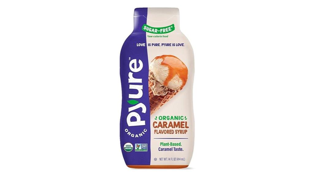 organic caramel dessert syrup