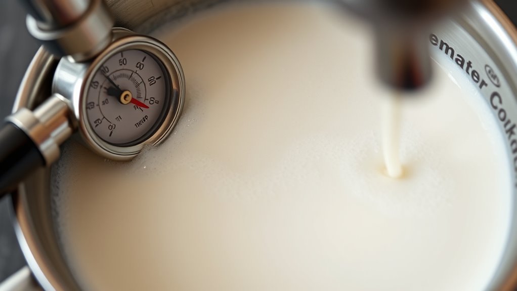 perfect steamed milk temperature