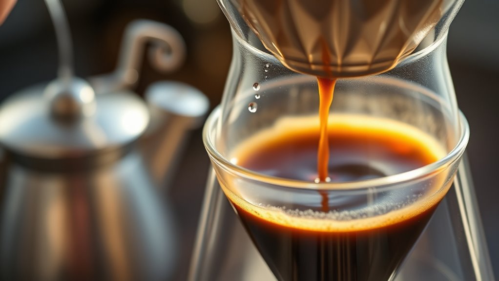 pouring technique influences extraction