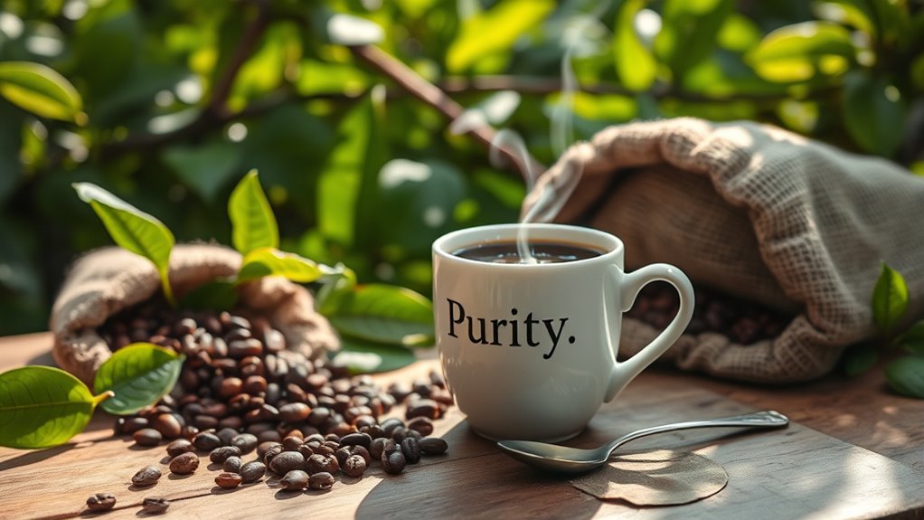 pure healthy sustainable coffee
