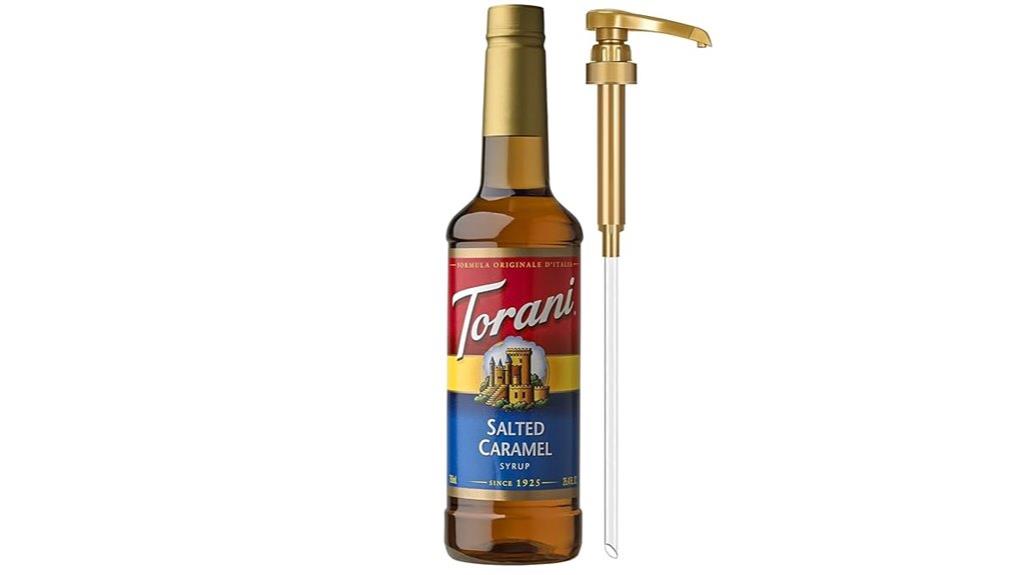 salted caramel coffee syrup