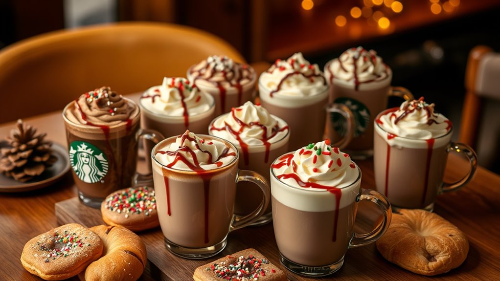seasonal festive hot chocolates