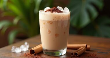 spiced rice milk beverage
