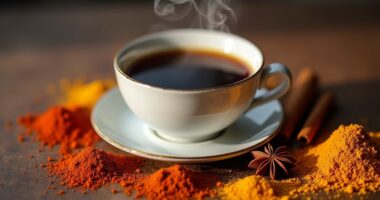 spices enhancing coffee flavor
