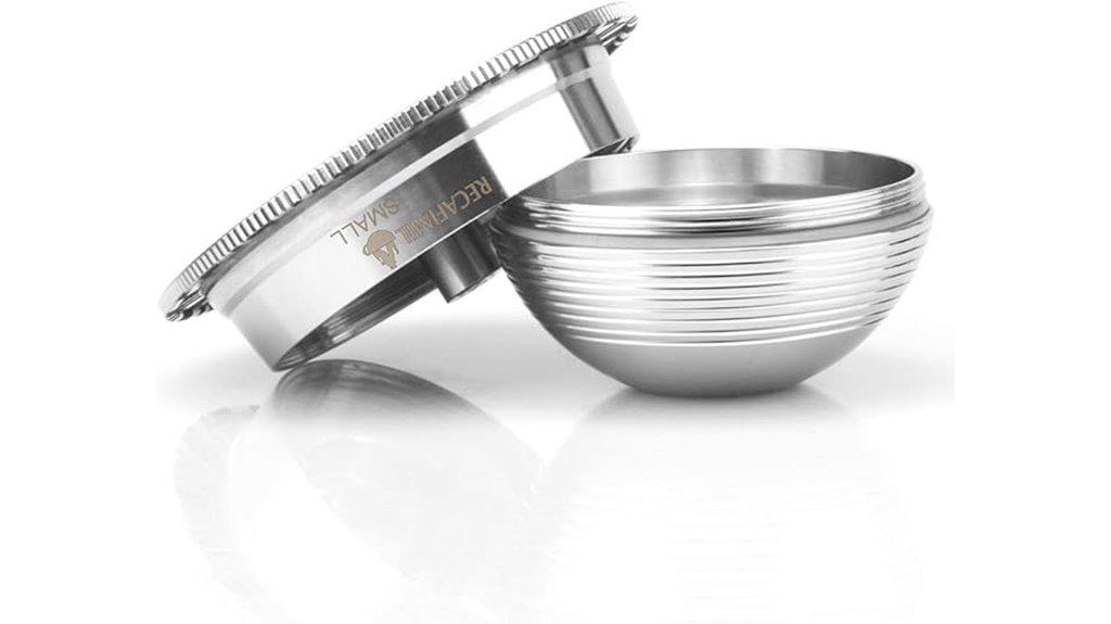 stainless steel coffee capsule