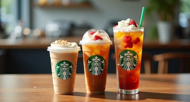 starbucks drink size options