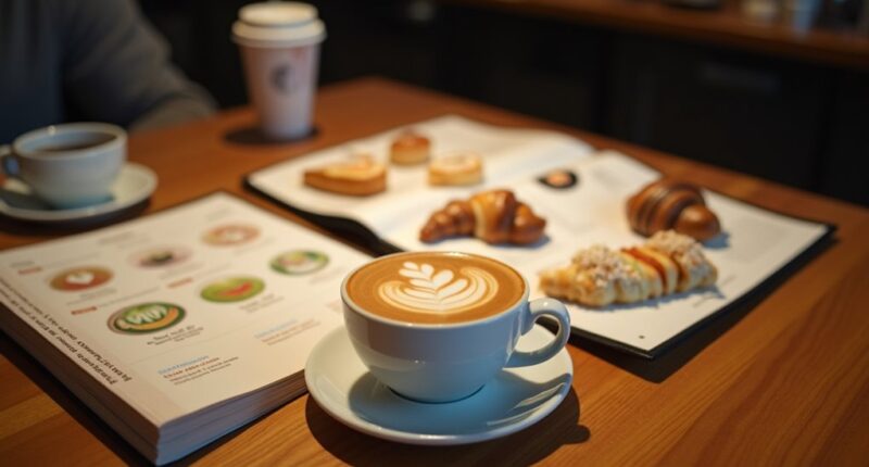 starbucks standard menu size