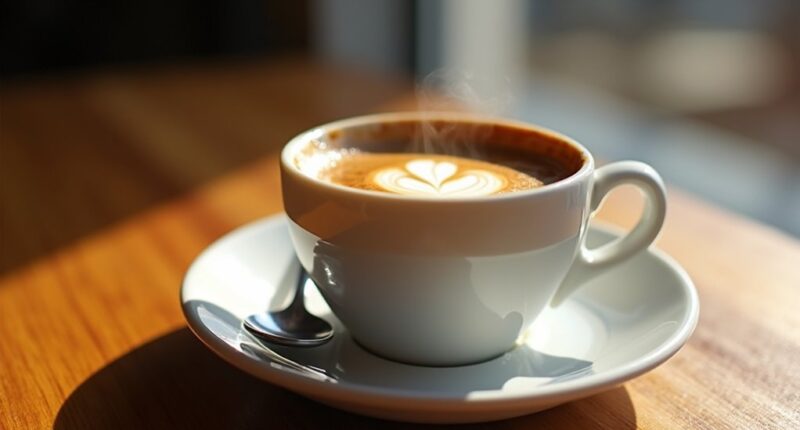 strong concentrated coffee shot