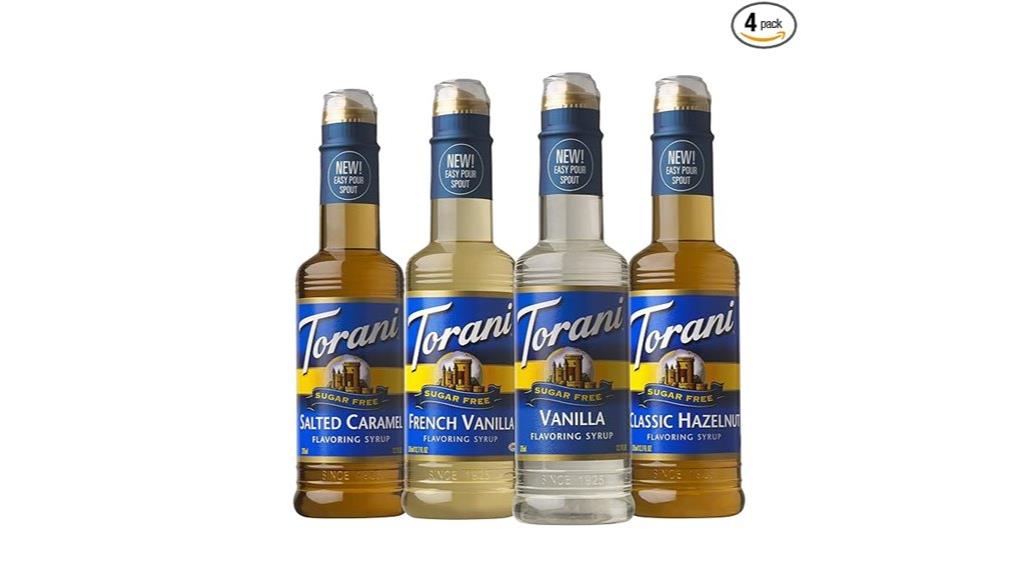 sugar free coffeehouse syrup pack