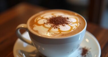 sweet chocolate coffee drink