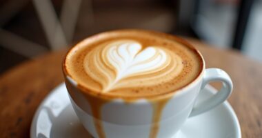 sweet coffee milk froth