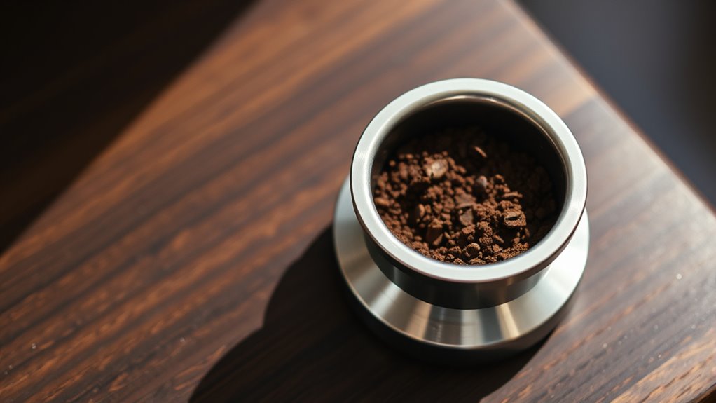 tamp for perfect espresso