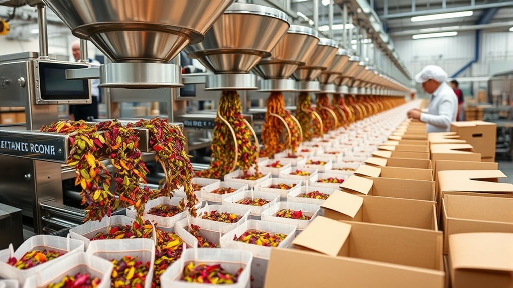 tea processing and logistics