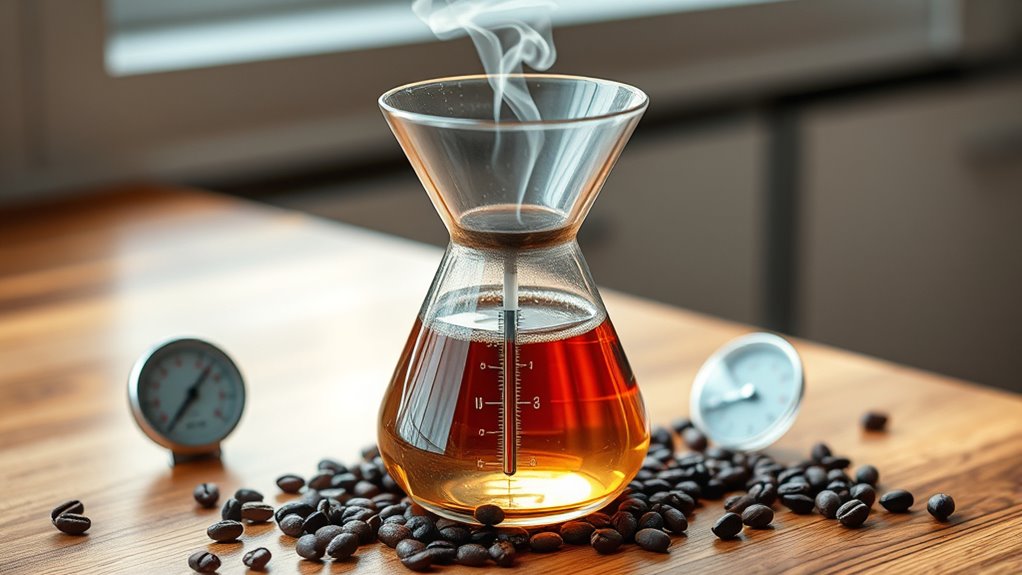 temperature affects coffee extraction