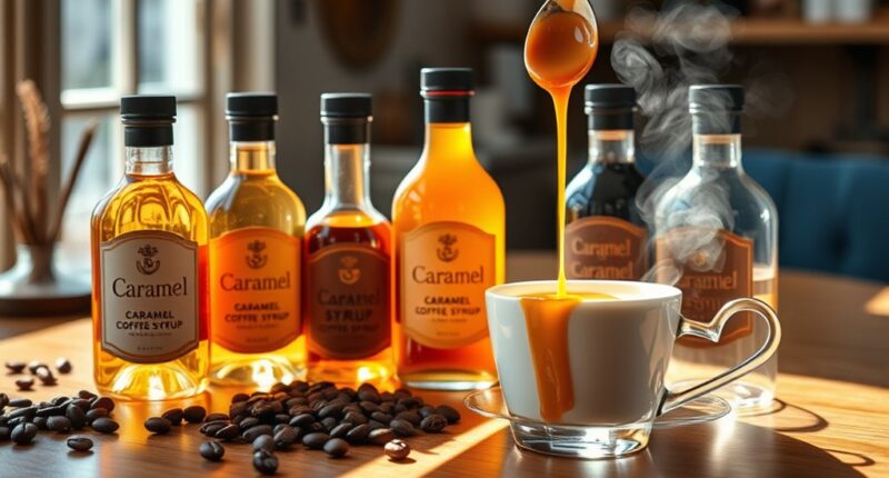 top caramel coffee syrups