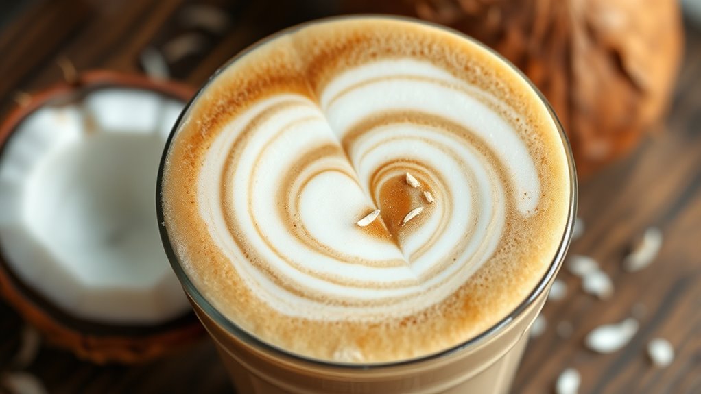 tropical dairy free coffee alternative